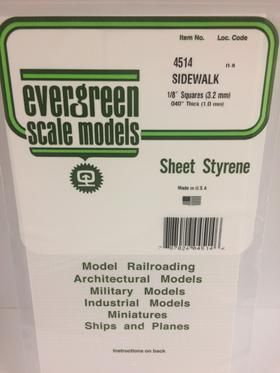 Evergreen Plastics 4514 Sidewalk 1/8\"