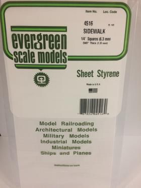 Evergreen Plastics 4516 Sidewalk 1/4\"