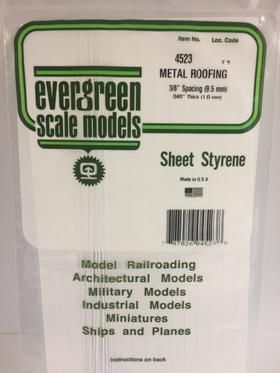 Evergreen Plastics 4523 Seam Roof Styr Plast 3/8\"