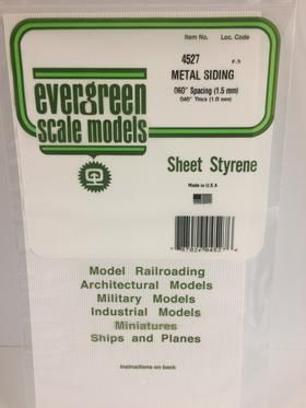 Evergreen Plastics 4527 Metal Siding Plast .060\"