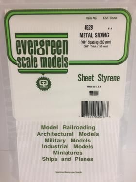 Evergreen Plastics 4528 Metal Siding Plast .080\" - Click Image to Close