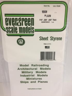 Evergreen Plastics 9008 Plain Assortment (3) - Click Image to Close