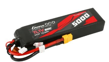Gens Ace 5000mAh 3S1P 11.1V 60C LiPo XT60 Plug Soft Case