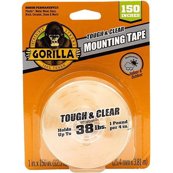 Gorilla Mounting Tape Clear 150\"