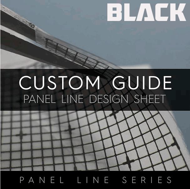 GUNPRIMER Panel Line Custom Guide - Transparent Black