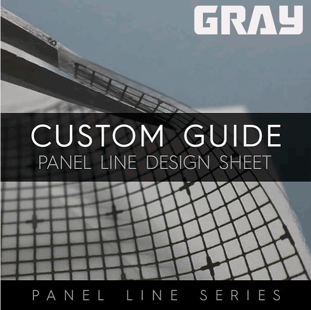 GUNPRIMER Panel Line Custom Guide - Transparent Gray - Click Image to Close