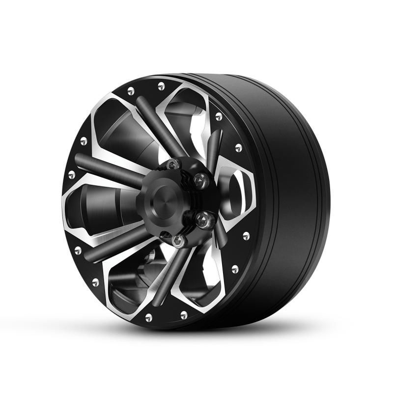 Hobby Details 1.9\" Aluminum Beadlock Wheels - Petal 6 Style (4)