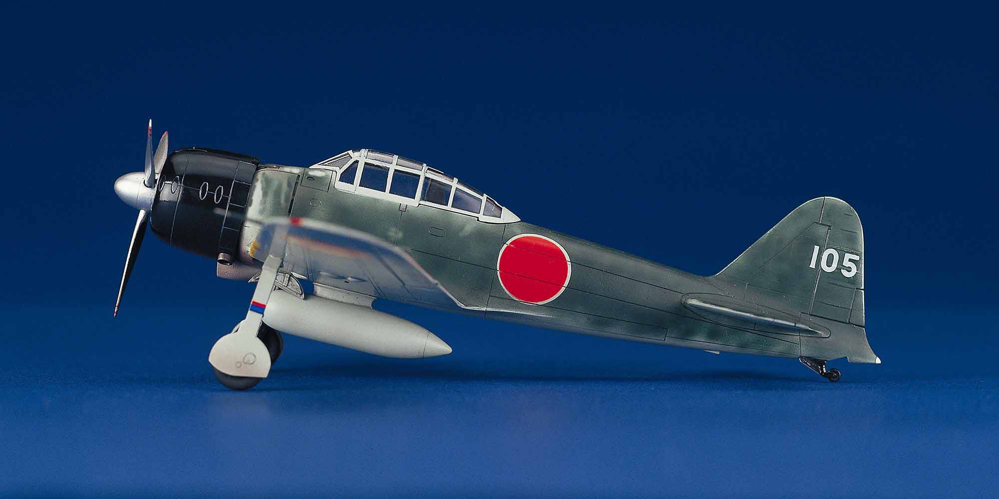 Hasegawa 1/72 Scale Mitsubishi A6M3 Zero Fighter Type 22/32