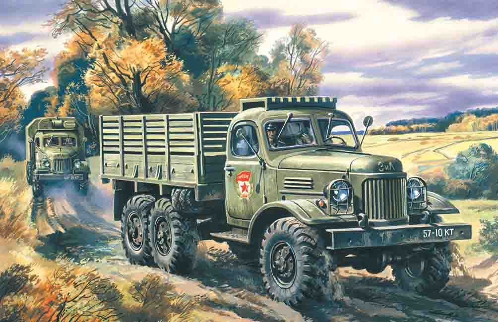 ICM 1/72 Scale ZiL-157, Army Truck Model Kit