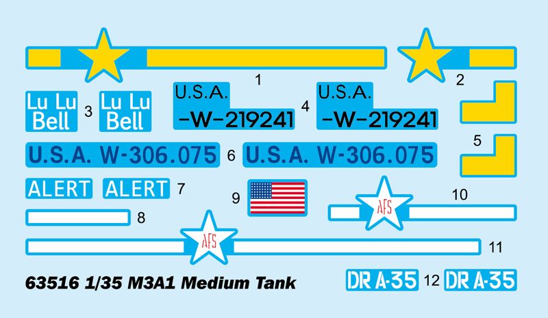 I Love Kit 1/35 Scale M3 Grant Medium Tank Model Kit