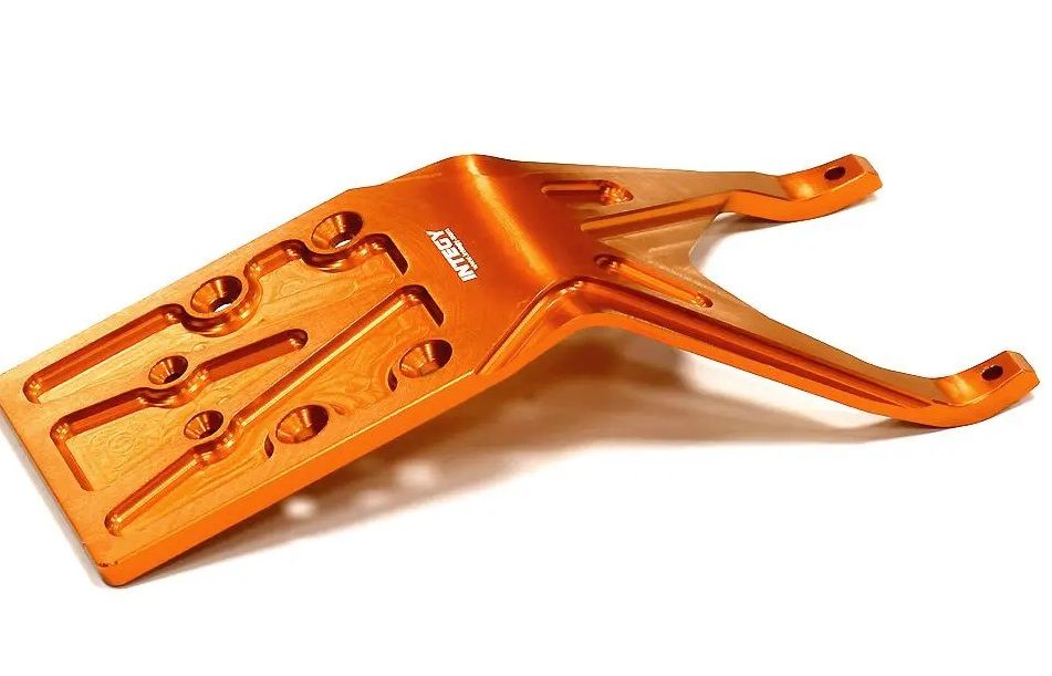 Machined Rear Skid Plate for Traxxas 1/10 Slash 2WD Orange