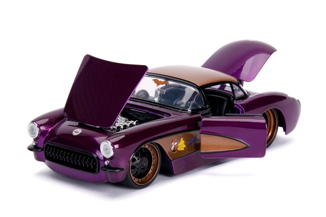 Jada 1/24 Scale \"DC Comics Bombshells\" 1957 Chevy Corvette w/