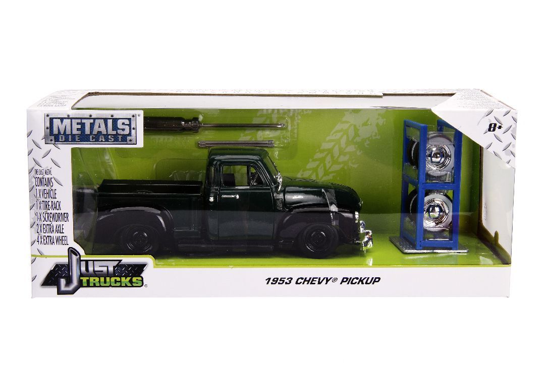 Jada 1/24 Scale \"Just Trucks\" 1953 Chevy Pickup W/Rack - Dark