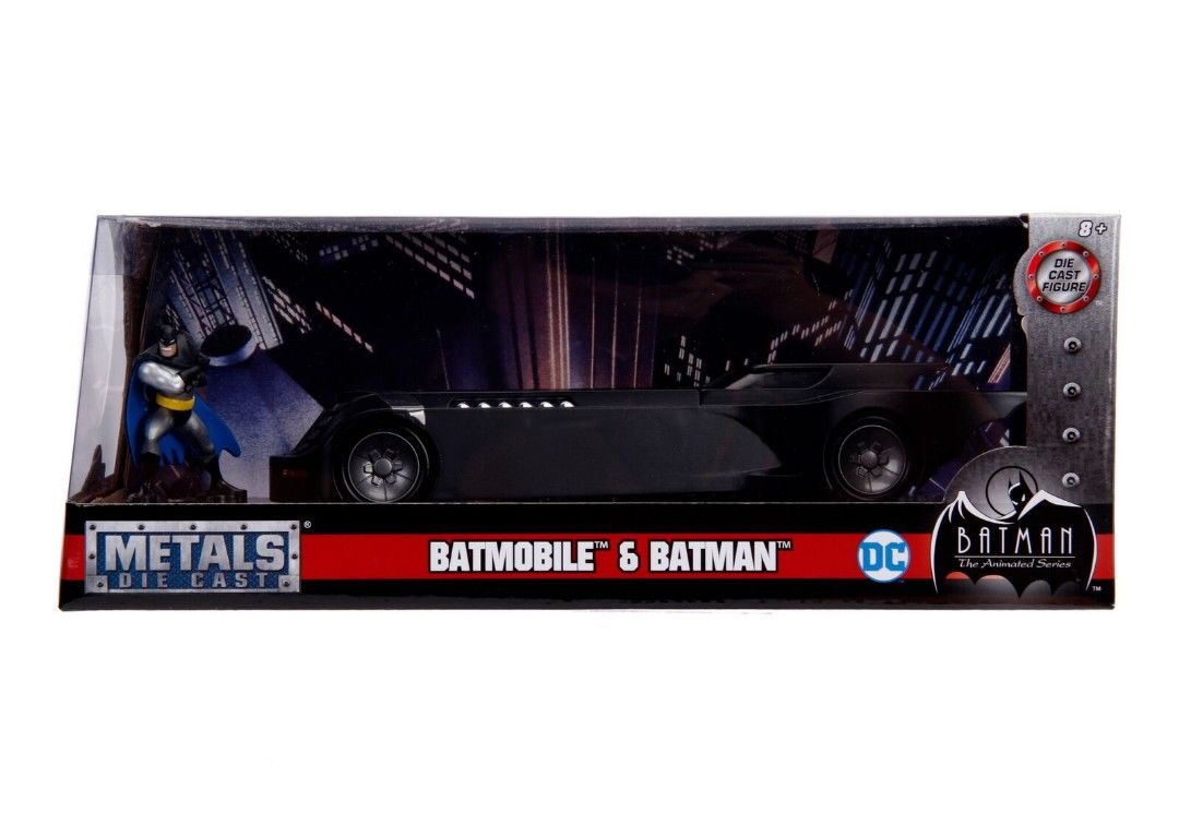 Jada 1/24 Scale \"Batman Animated Series\" Batmobile W/Batman