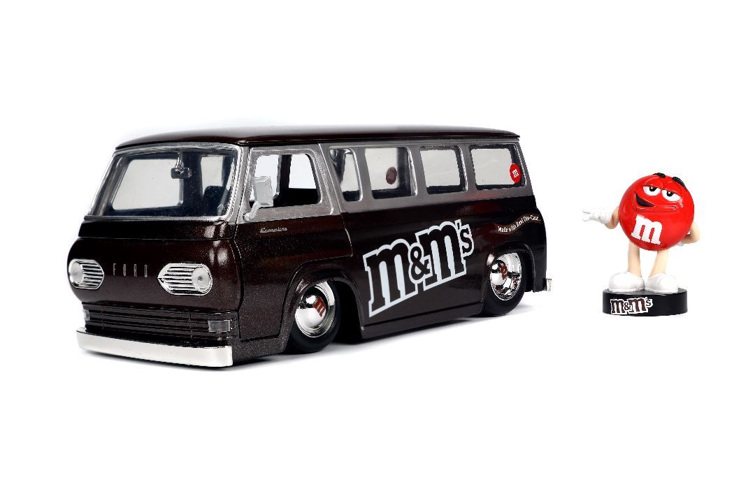 Jada 1/24 Scale 1965 Ford Econoline Van with Red M&M\'s Diecast