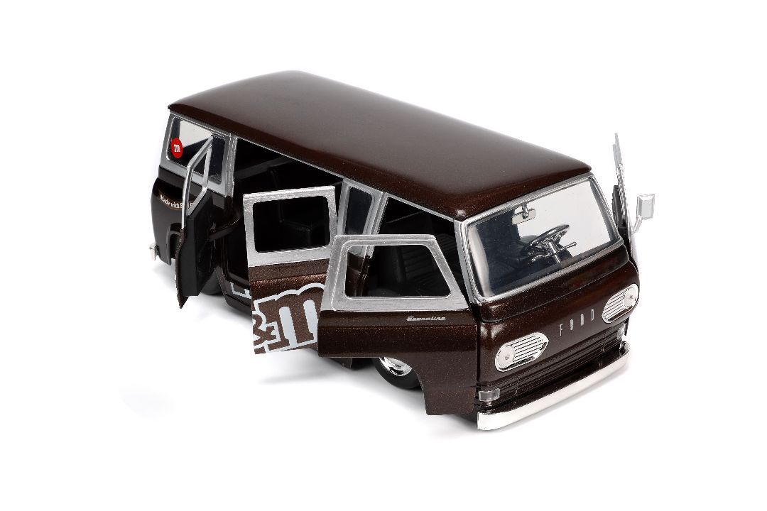 Jada 1/24 Scale 1965 Ford Econoline Van with Red M&M\'s Diecast