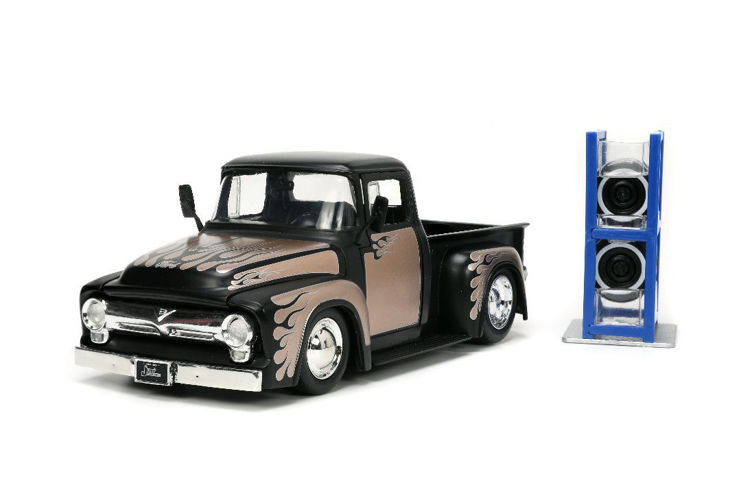 Jada 1/24 Scale \"Just Trucks\" with Rack1956 Ford F-100