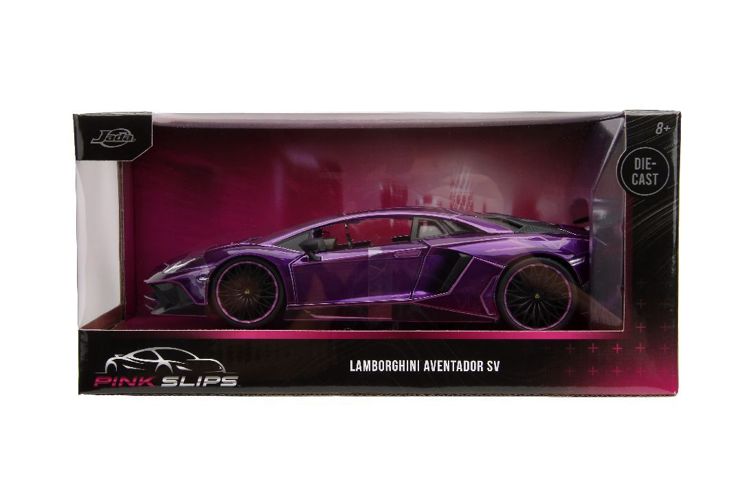 Jada 1/24 Scale \"Pink Slips\" Lamborghini Aventador SV - Candy