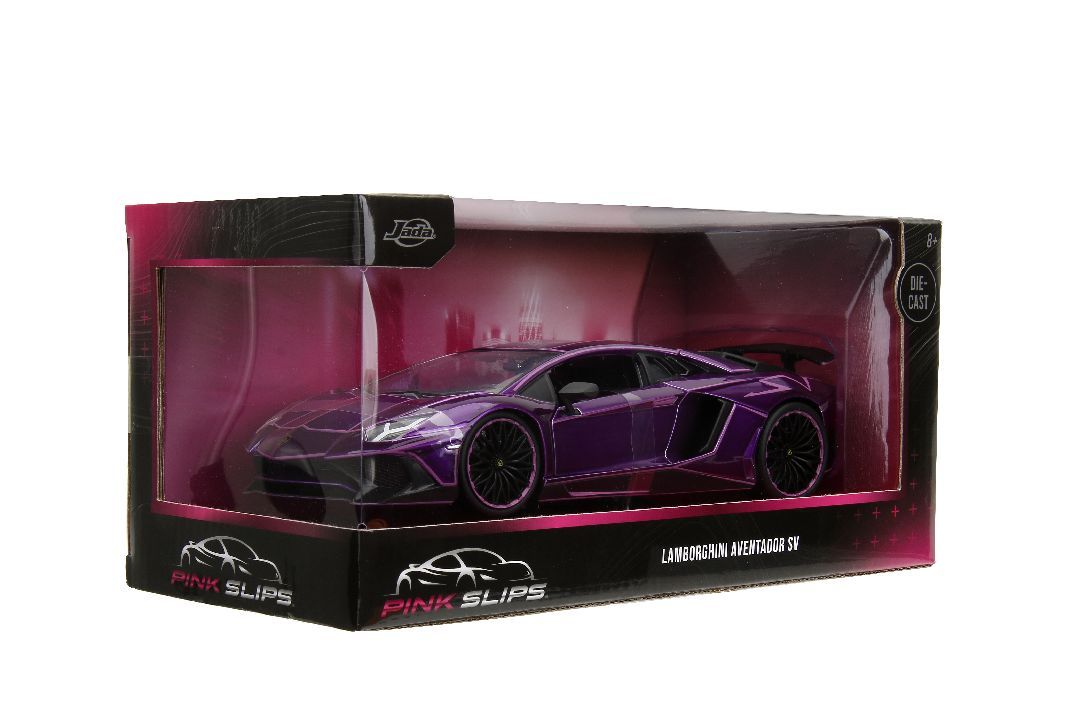 Jada 1/24 Scale \"Pink Slips\" Lamborghini Aventador SV - Candy