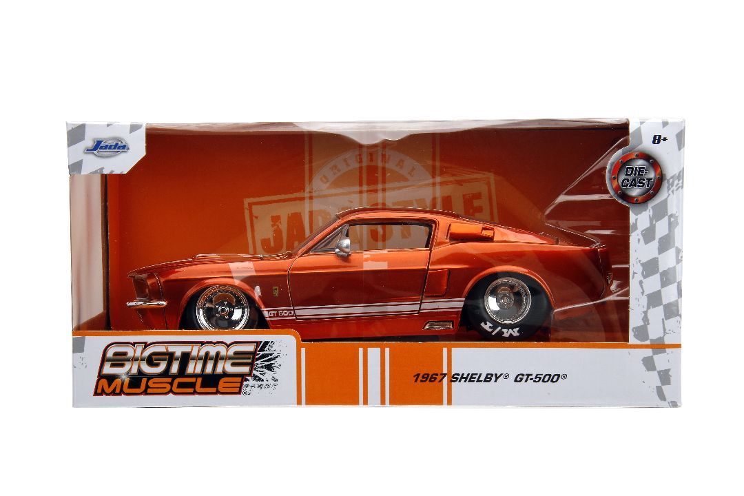 Jada 1/24 Scale \"BIGTIME Muscle\" 1967 Shelby GT500 - Candy Ora
