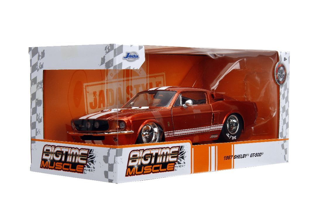 Jada 1/24 Scale \"BIGTIME Muscle\" 1967 Shelby GT500 - Candy Ora