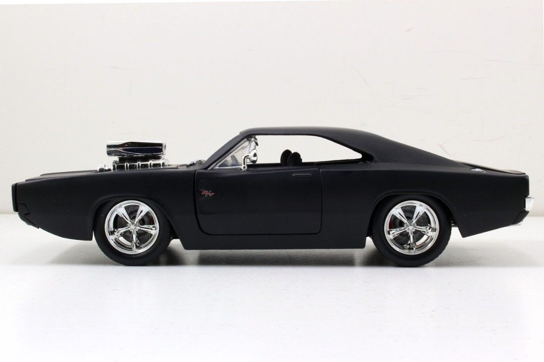 Jada 1/24 Scale \"Fast & Furious\" 1970 Dodge Charger - Matte Bl