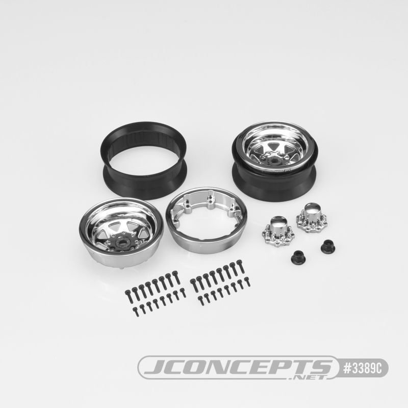 JConcepts Colt 1.9\" beadlock wheel w/ cap - (black) - 2pc.