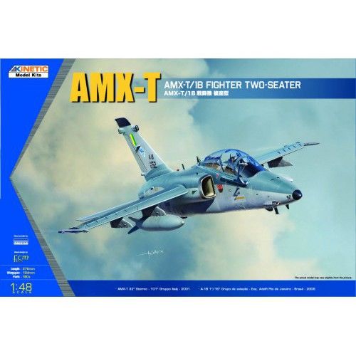 Kinetic 1/48 Scale AMX-T Fighter Two-Seater Model Kit