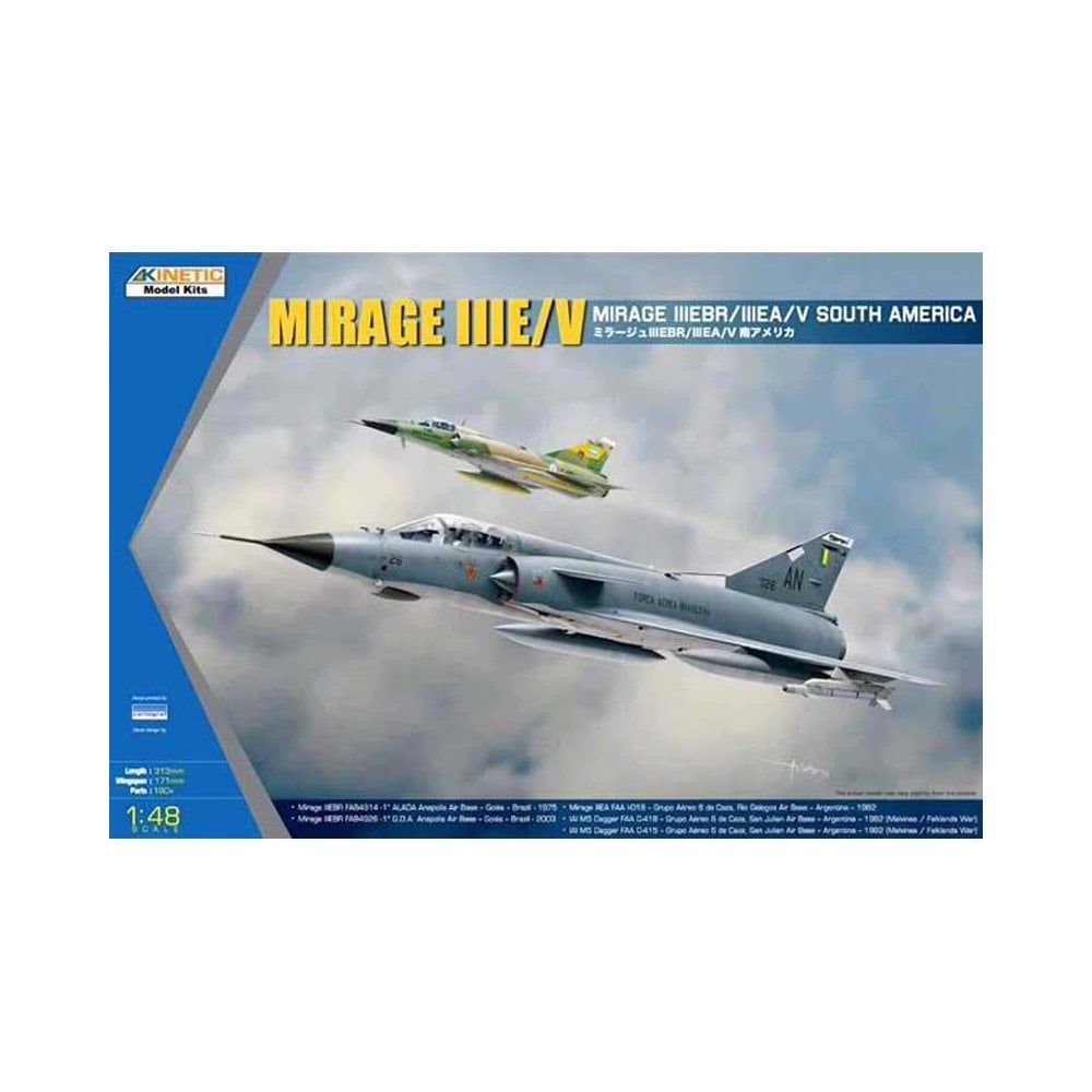 Kinetic 1/48 Scale South American Mirage III/V Dagger/Finger