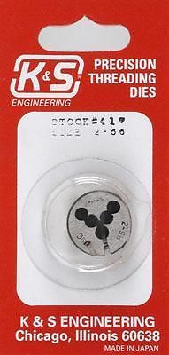 K & S Engineering 417 Threaded Die 2-56