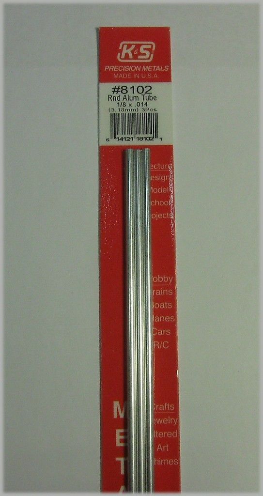 K & S Engineering 8102 Aluminum Tube Card 1/8