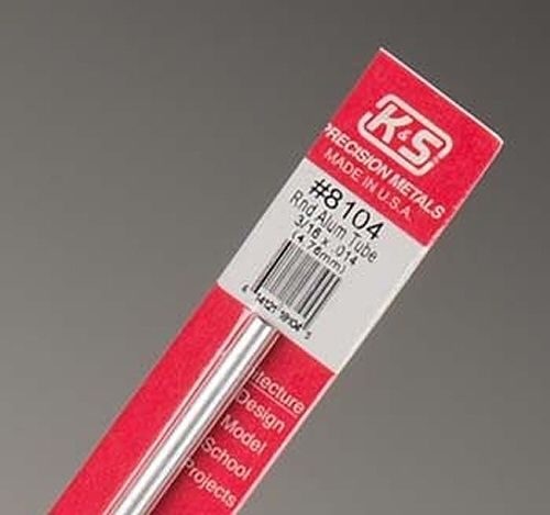 K & S Engineering 8104 Aluminum Tubing 3/16\" OD