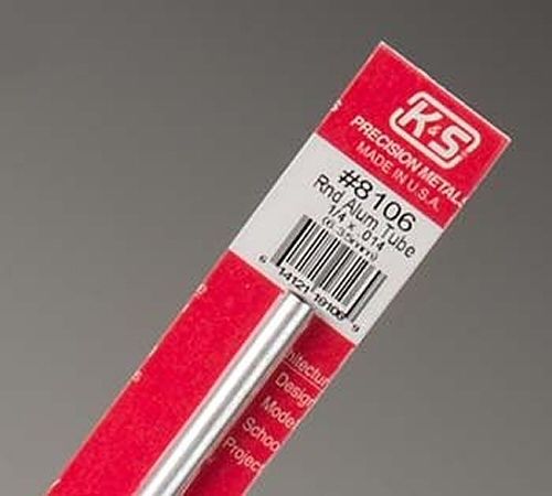 K & S Engineering 8106 Aluminum Tubing 1/4\" OD