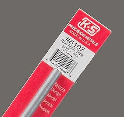 K & S Engineering 8107 Aluminum Tubing 9/32 OD