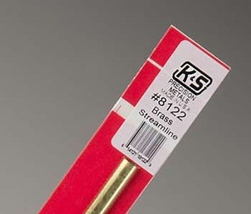 K & S Engineering 8122 Brass Streamline Tube