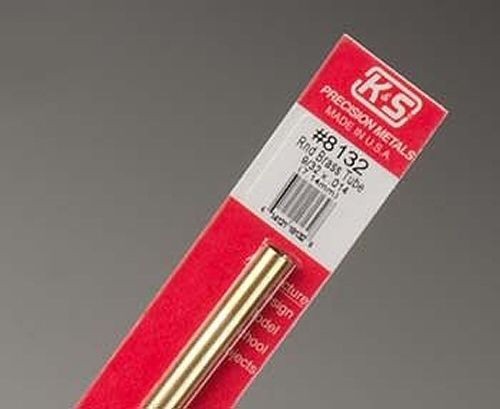 K & S Engineering 8132 Round Brass Tube 9/32\"