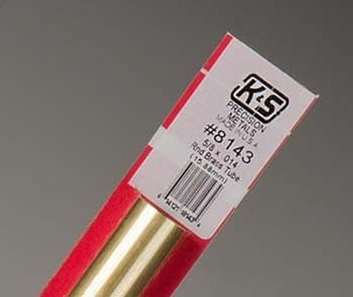 K & S Engineering 8142 Round Brass Tube 19/32\"