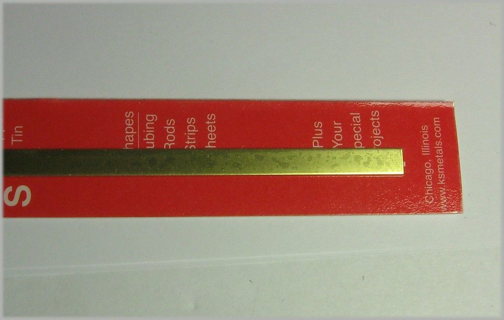 K & S Engineering 8235 Brass Strip .025X1/4\"