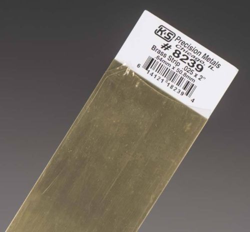 K & S Engineering 8239 Brass Strip .025X2\"