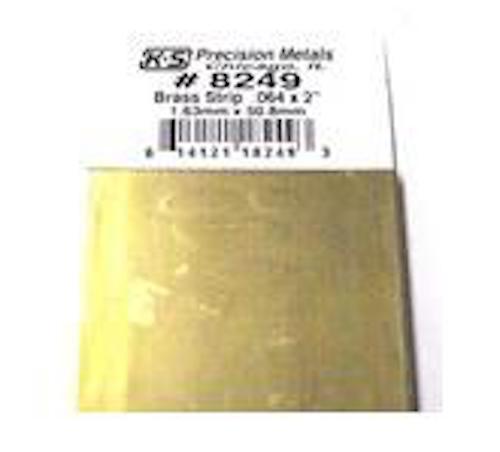 K & S Engineering 8249 Brass Strip .064X2\"