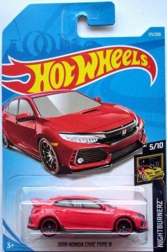 Hot Wheels - Nightburnerz (5/10) - 2018 Honda Civic Type R - 201