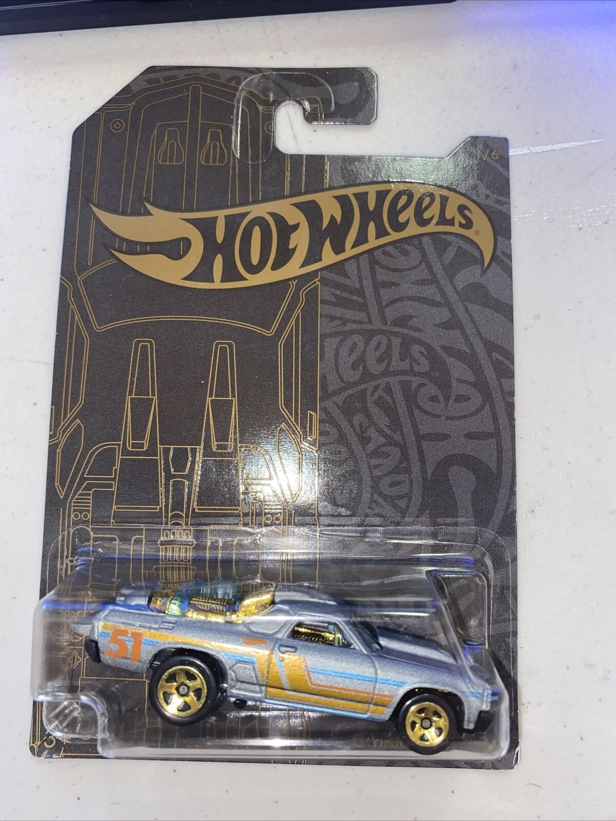 Hot Wheels - 51st Anniversary Satin and Chrome - Custom \'71 El