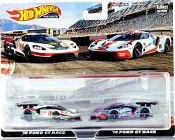 Hot Wheels Premium Real Riders \'16 Ford GT Race Pair