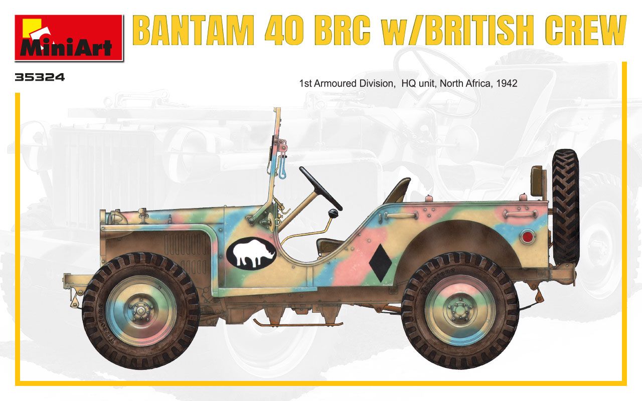 MiniArt 1/35 Scale Bantam 40 BRC w/ British Crew.Special Edition