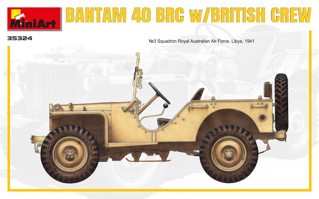 MiniArt 1/35 Scale Bantam 40 BRC w/ British Crew.Special Edition