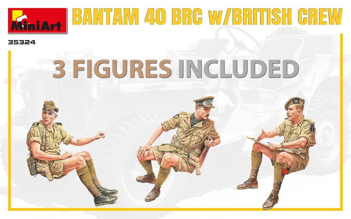 MiniArt 1/35 Scale Bantam 40 BRC w/ British Crew.Special Edition