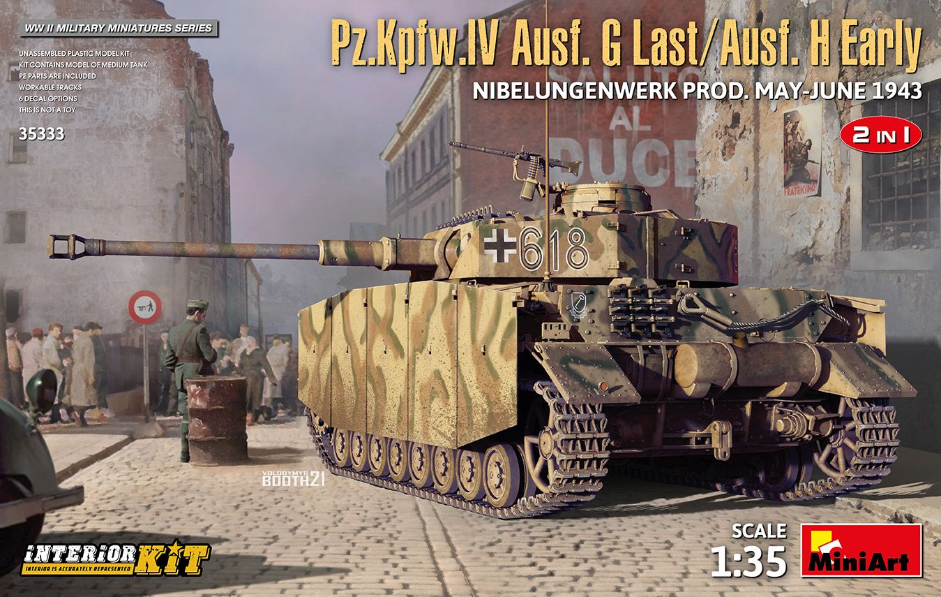 MiniArt 1/35 Scale Pz.Kpfw.IV Ausf. G-Last/H-Early Nibelungenwer - Click Image to Close