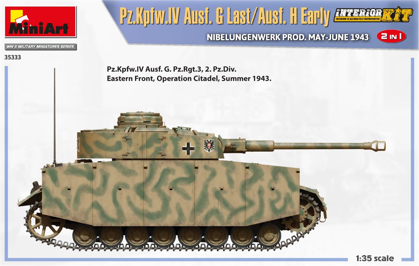 MiniArt 1/35 Scale Pz.Kpfw.IV Ausf. G-Last/H-Early Nibelungenwer