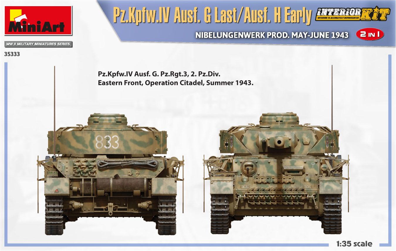 MiniArt 1/35 Scale Pz.Kpfw.IV Ausf. G-Last/H-Early Nibelungenwer