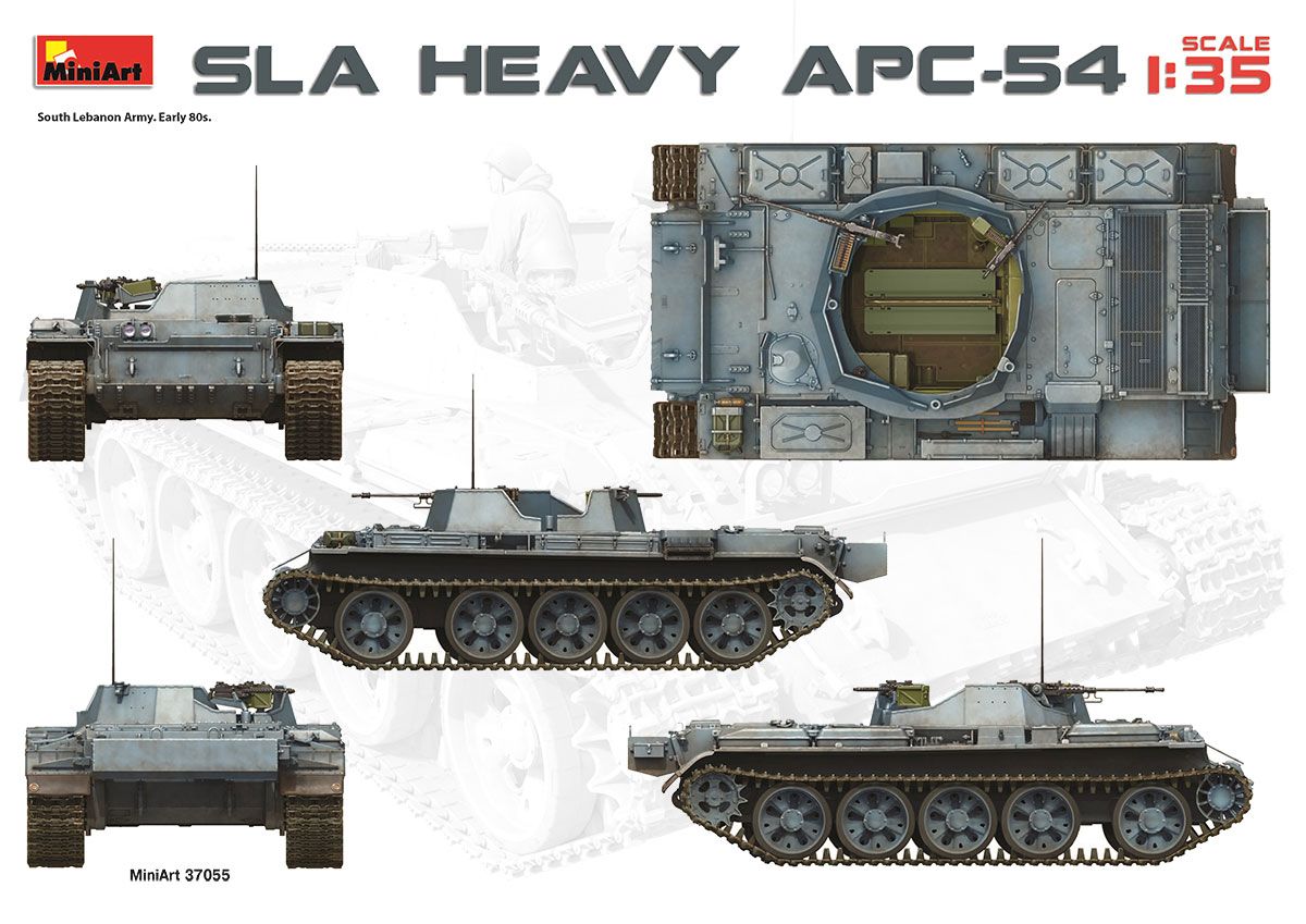 MiniArt 1/35 Scale SLA Heavy APC-54. Interior Model Kit